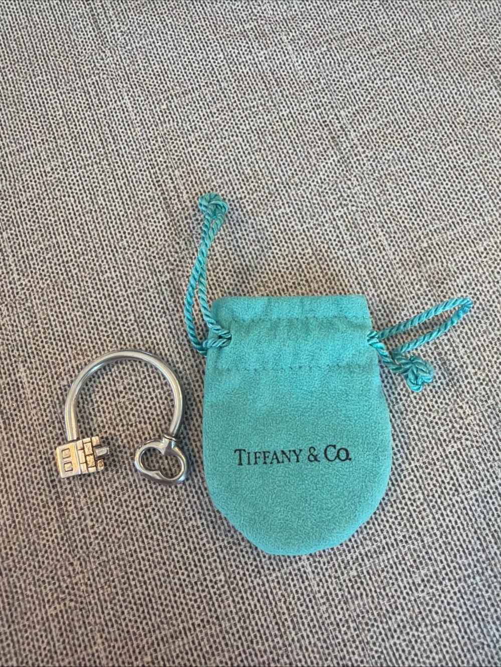 Tiffany & Co. Sterling Silver 925 House Keychain Key Ring